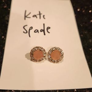 Kate Spade stud earrings with rhinestones